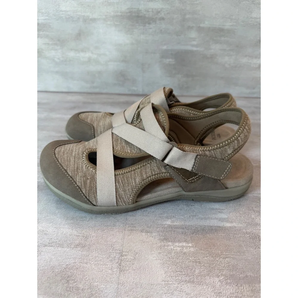Earth Origins Stacy Brown Comfort Sandal Strap Casual Womens‎ Size 10M
